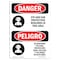 Signmission OSHA, Eye And Ear Protection Required Bilingual, 10in X 7in Rigid Plastic, OS-DS-P-710-VS-1218 OS-DS-P-710-VS-1218 - alternate 1